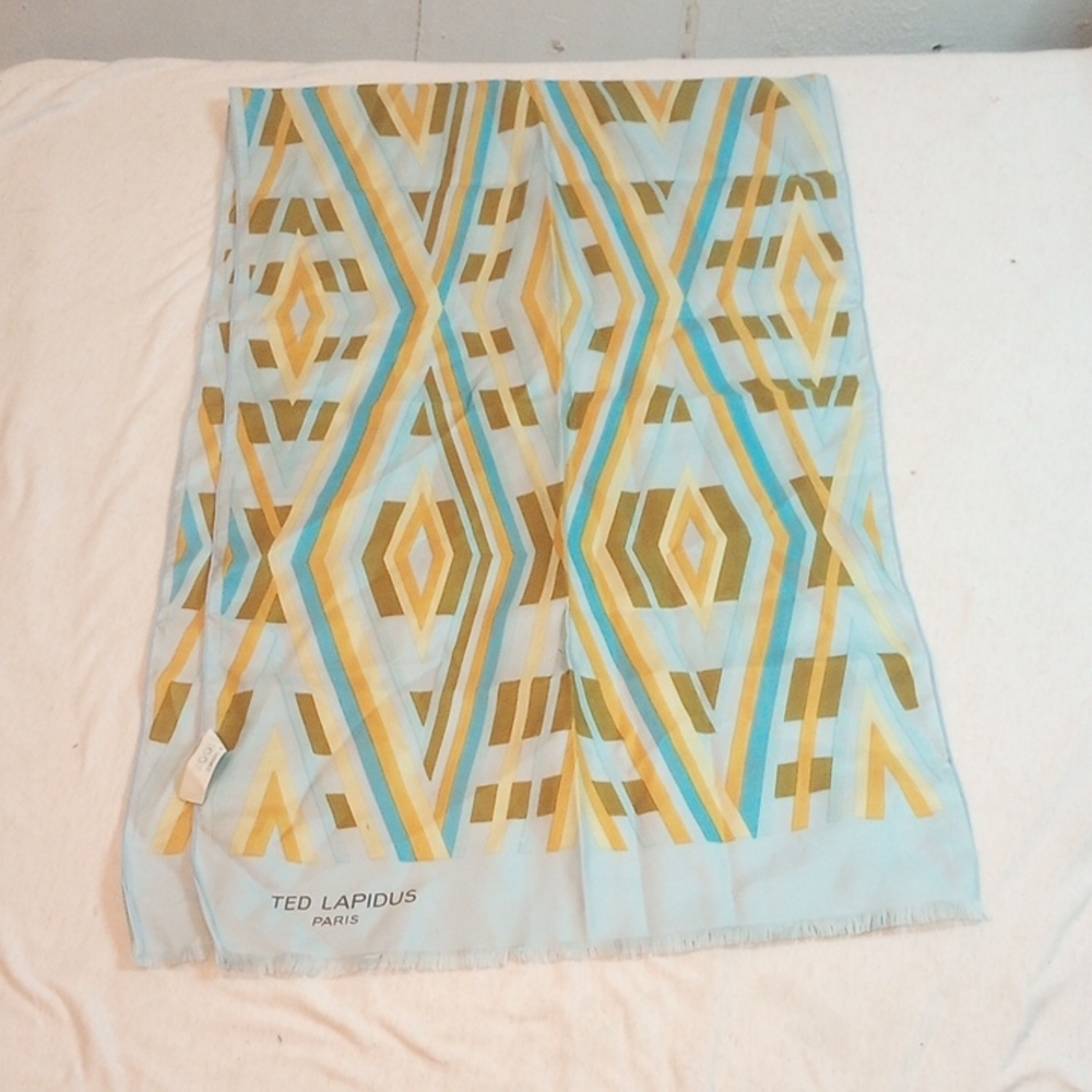 Ted Lapidus Geometric Pattern Scarf